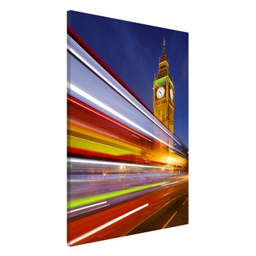 Magnetic memo board - Traffic in London at the Big Ben at night