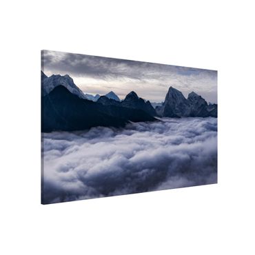 Magnetic memo board - Sea Of ​​Clouds In The Himalayas