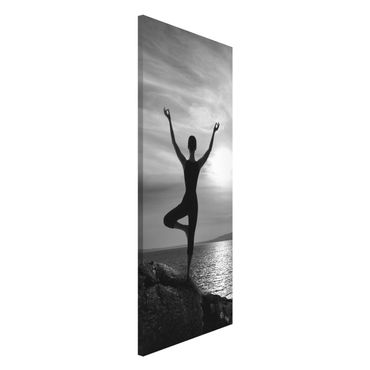 Magnetic memo board - Yoga white black