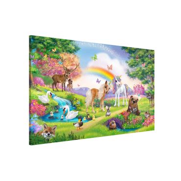 Magnetic memo board - Animal Club International - Magical Forest With Unicorn