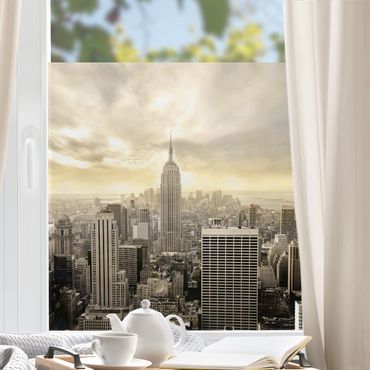 Window decoration - Manhattan Dawn