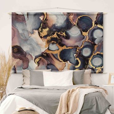 Tapestry - Marble Watercolour With Gold