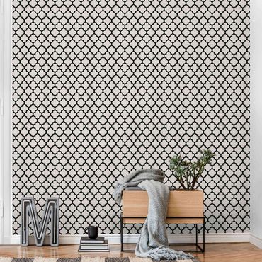 Wallpaper - Moroccan Pattern With Ornaments Black