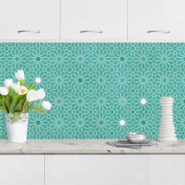 Kitchen wall cladding - Moroccan Stars Pattern