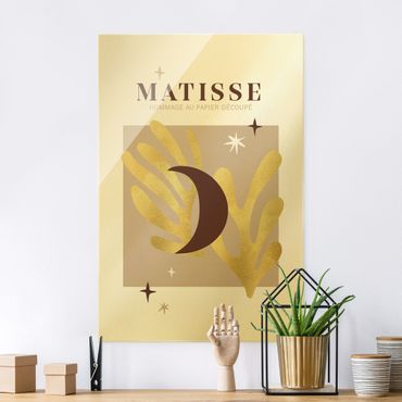 Glass print - Matisse Interpretation - Moon And Stars - Portrait format