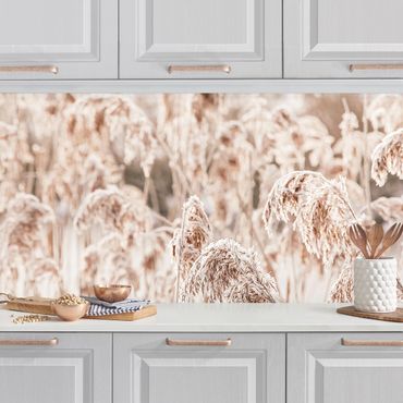 Kitchen wall cladding - An Ocean Of Sunlit Reed