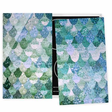 Stove top covers - Mermaid Magic In Turquoise
