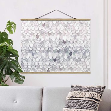 Fabric print with poster hangers - Mermaid Magic - Landscape format 4:3