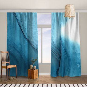 Curtain - Mottled Blue