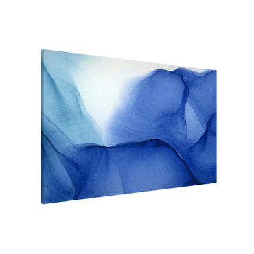 Magnetic memo board - Mottled Ink Blue