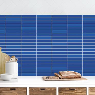 Kitchen wall cladding - Metro Tiles - Blue