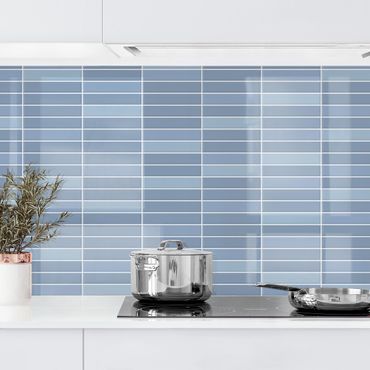 Kitchen wall cladding - Metro Tiles - Light Blue