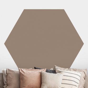 Self-adhesive hexagonal pattern wallpaper - Mocca