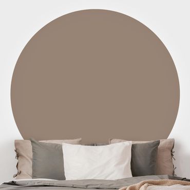 Self-adhesive round wallpaper - Mocca
