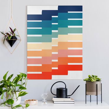 Canvas print - Modern Rainbow Geometry