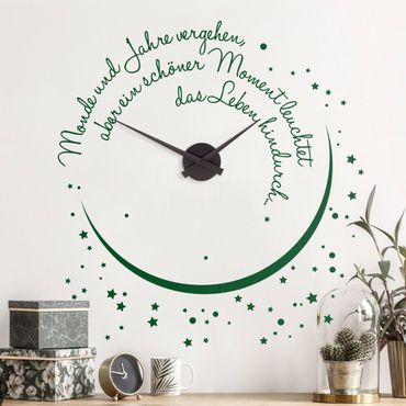 Wall sticker clock - Months and years