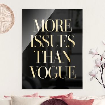 Glass print - More Issues Than Vogue
