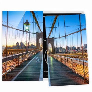Stove top covers - Dawn On The Brooklyn Bridge