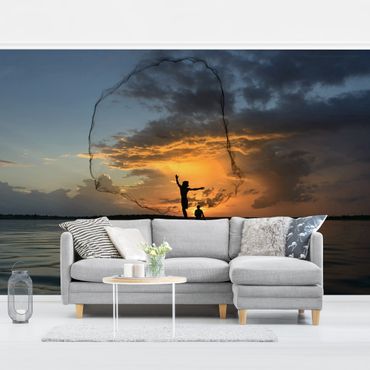 Wallpaper - Fishing Net At Sunset