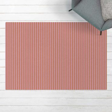 Cork mat - No.YK45 Stripes Light Pink - Landscape format 3:2