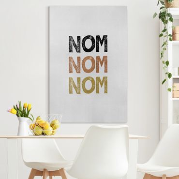 Canvas print - Nom Kitchen Quote
