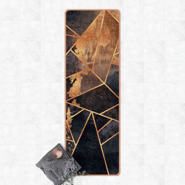 Yoga mat - Onyx With Gold