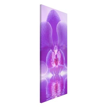 Magnetic memo board - Purple Orchid On Water