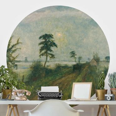 Self-adhesive round wallpaper - Otto Modersohn - Evening Mood In The Moor