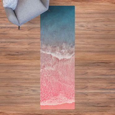 Cork mat - Ocean In Pink - Portrait format 1:3