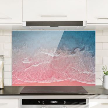 Splashback - Ocean In Pink - Landscape format 3:2