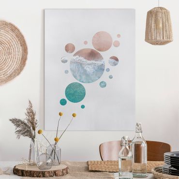 Canvas print - Oceans In A Circle ll