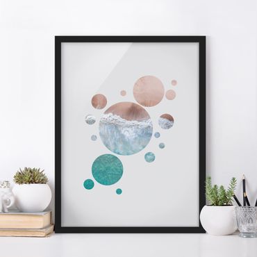 Framed poster - Oceans In A Circle ll