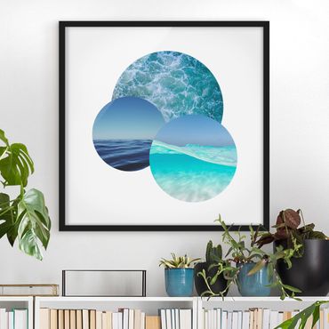 Framed poster - Oceans In A Circle