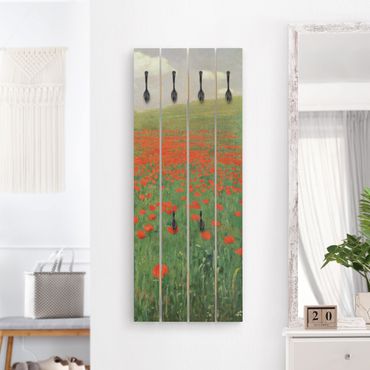 Wooden coat rack - Pál Szinyei-Merse - Summer Landscape With A Blossoming Poppy