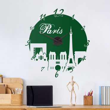 Wall sticker clock - Paris clock