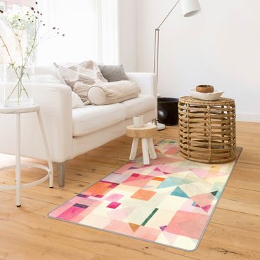 Rug - Pastel triangles
