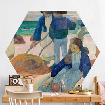 Self-adhesive hexagonal pattern wallpaper - Paul Gauguin - Tang Collectors