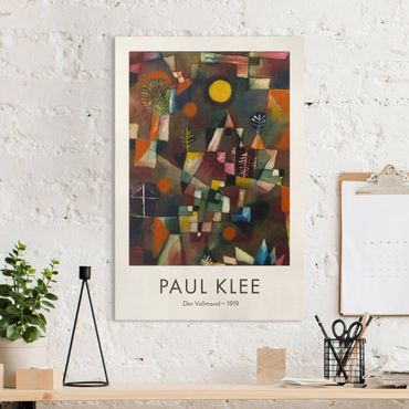Print on canvas - Paul Klee - The Full Moon - Museum Edition - Portrait format 2x3