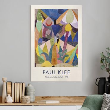 Print on canvas - Paul Klee - Mild Tropical Landscape - Museum Edition - Portrait format 2x3