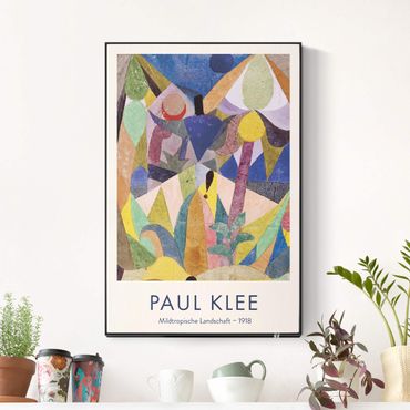Print with acoustic tension frame system - Paul Klee - Mild Tropical Landscape - Museum Edition
