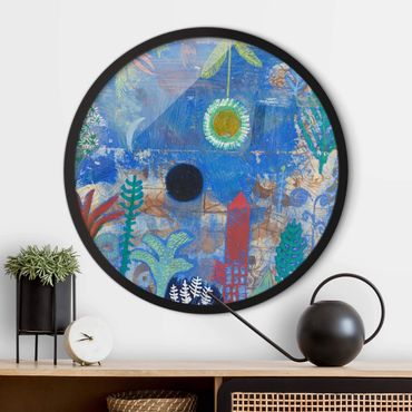 Circular framed print - Paul Klee - Sunken Landscape