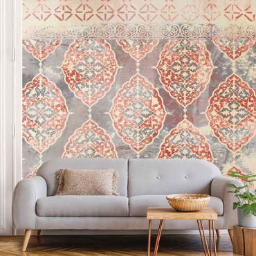 Wallpaper - Persian Vintage Pattern In Indigo III