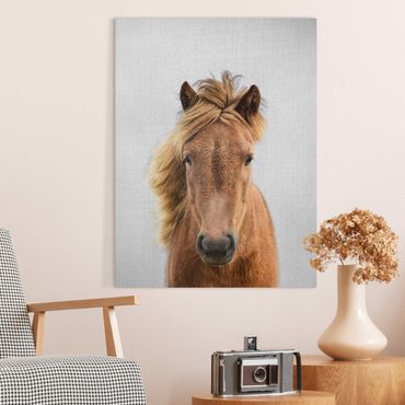 Canvas print - Horse Pauline - Portrait format 3:4