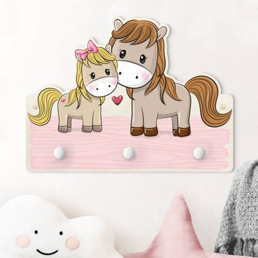 Coat rack for children - Horse Pony