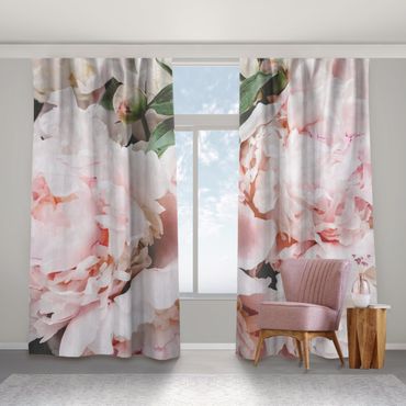 Curtain - Peonies Light Pink
