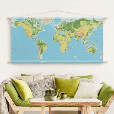 Tapestry - Physical World Map