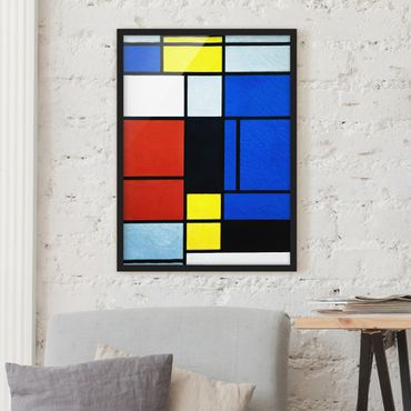 Framed poster - Piet Mondrian - Tableau No. 1
