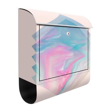Letterbox - Pink Water Marble