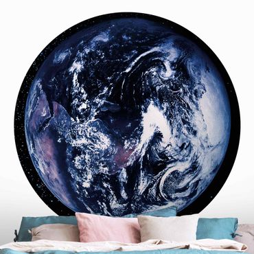Self-adhesive round wallpaper - Planet Earth