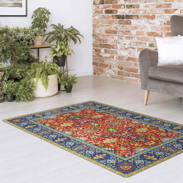 Rug - Splendid Persian Rug In Blue And Red